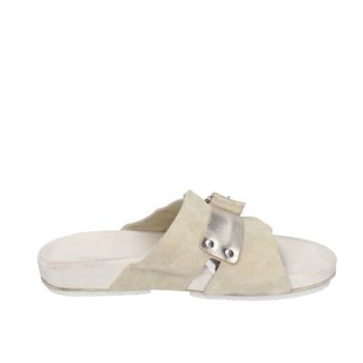 scarpe donna MOMA sandali beige pelle oro camoscio 1GS458-K0B BC770 Online