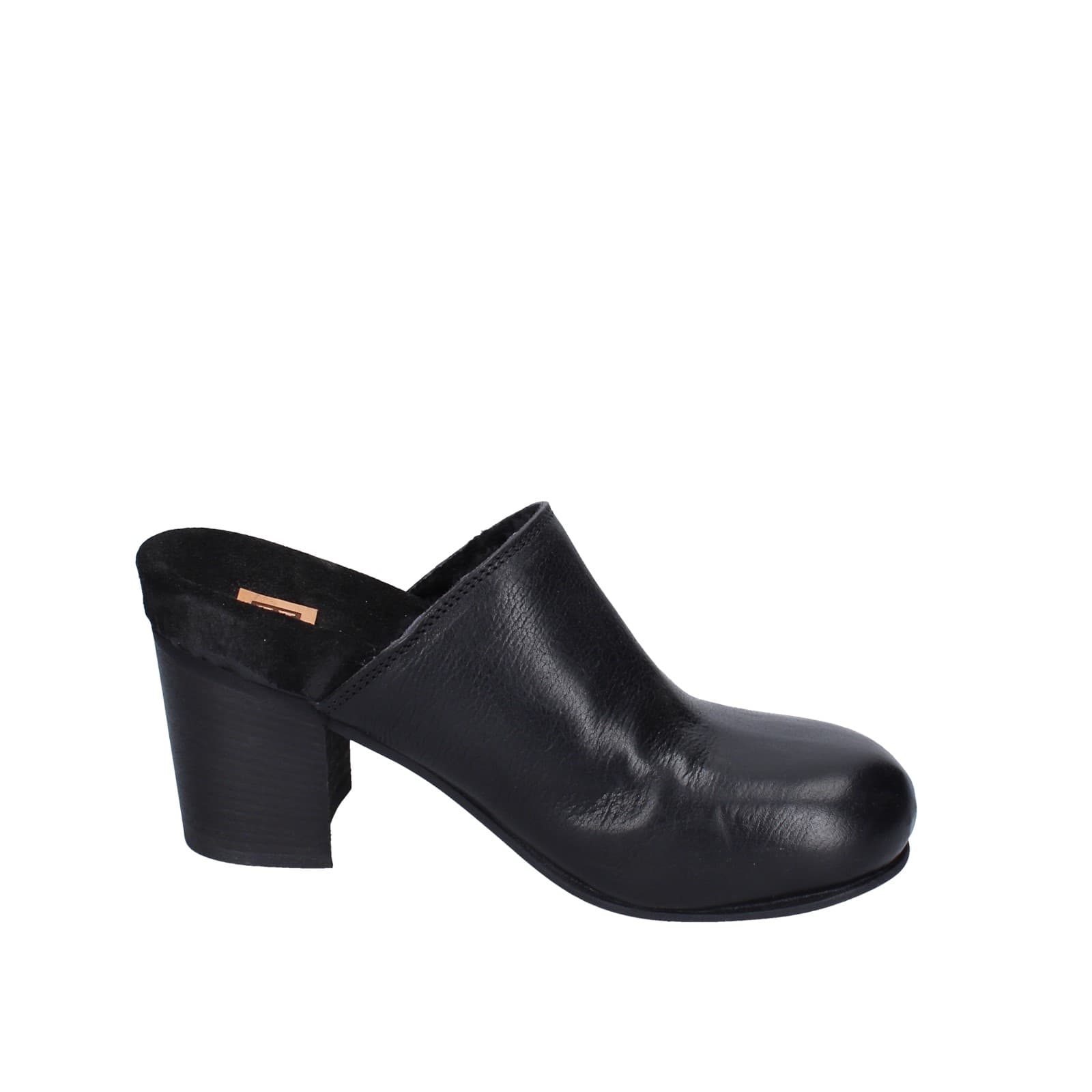 scarpe donna MOMA sandali nero pelle 86301G-CUM EY490 In Vendita