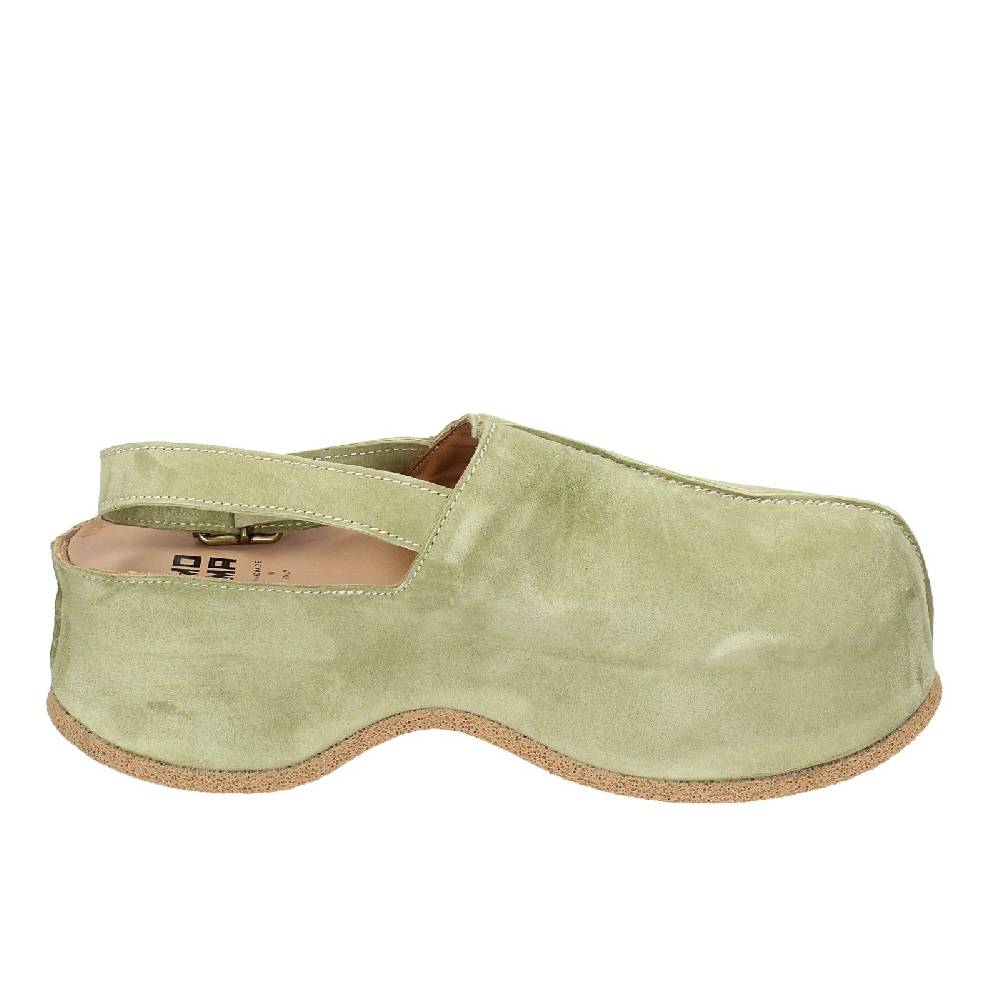 scarpe donna MOMA sandali verde camoscio 1GS468 EX373 Offerte