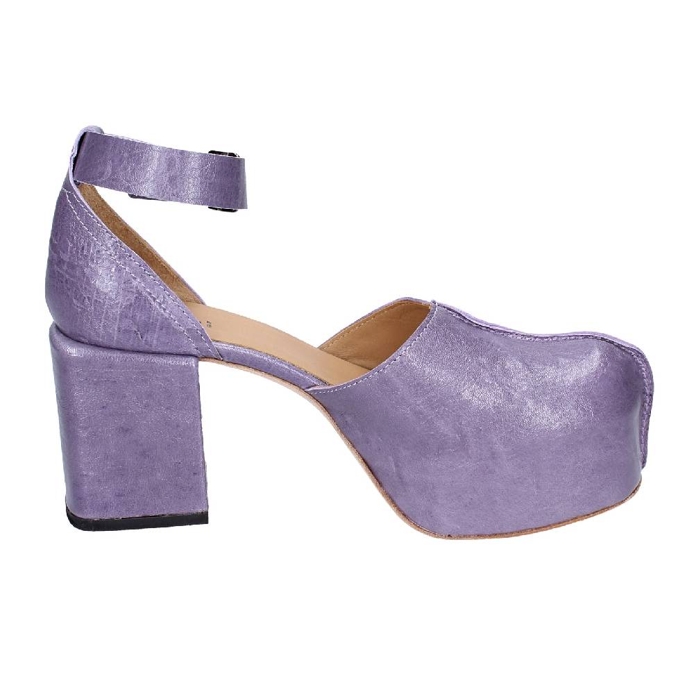 scarpe donna MOMA sandali viola pelle AGS445 EX374 Vendita Economica