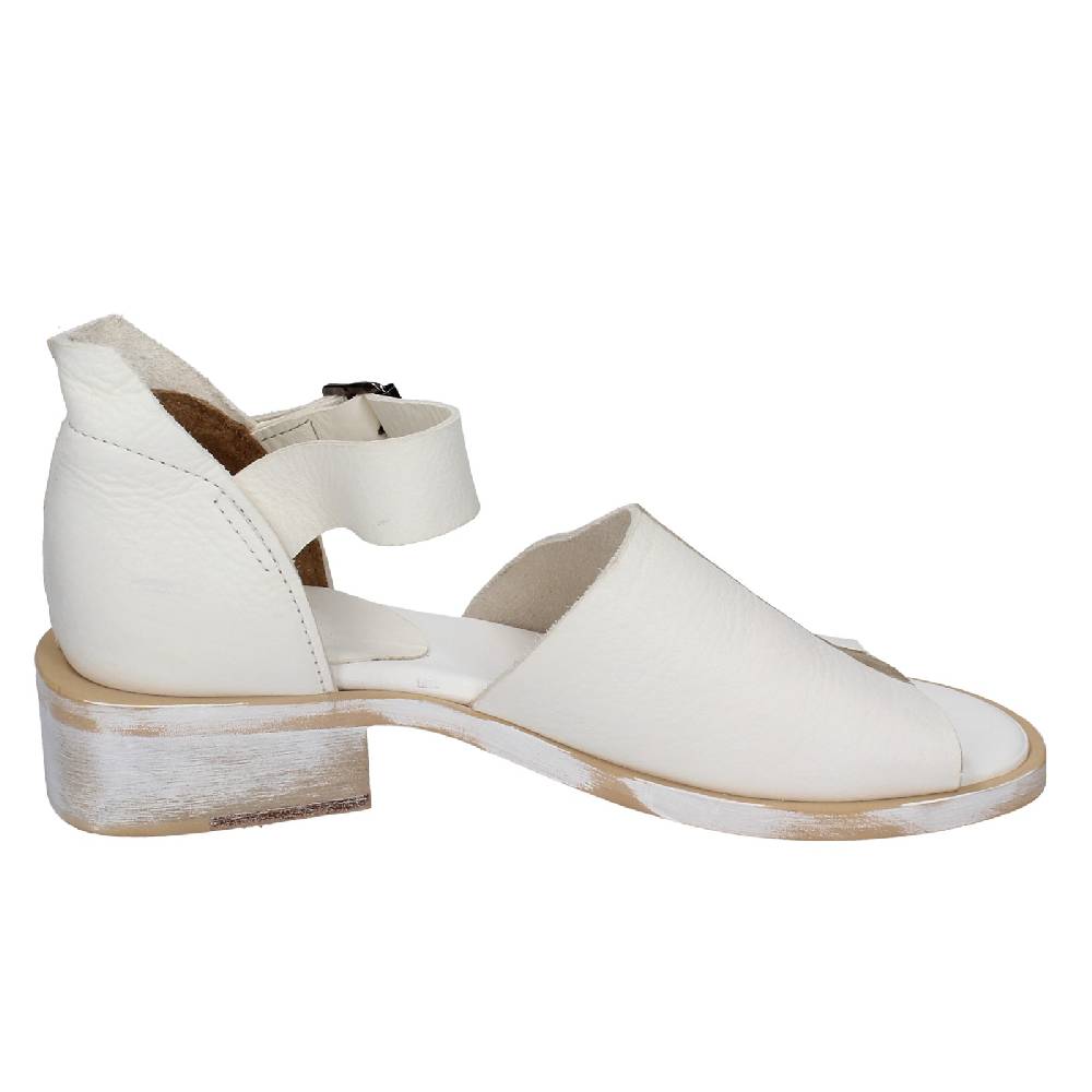 scarpe donna MOMA sandali bianco pelle oro 35403G VINTAGE EX403 Saldi Di Fabbrica