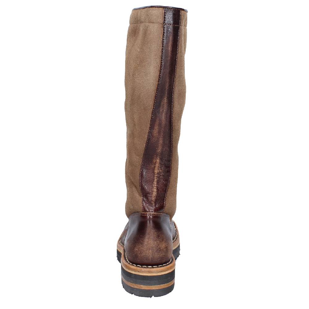 scarpe donna MOMA stivali marrone pelle camoscio 81304D VINTAGE EX514 2025