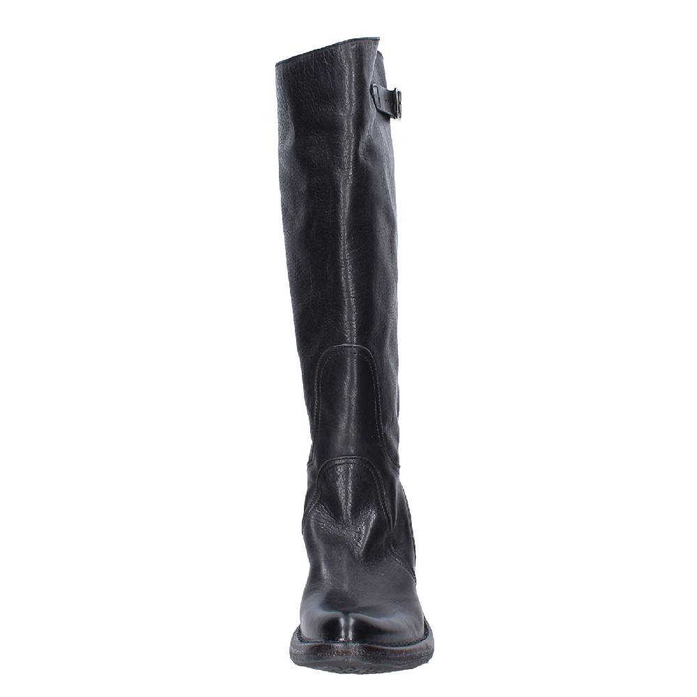 scarpe donna MOMA stivali nero pelle 77303D VINTAGE EX521 Italia
