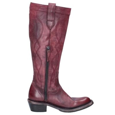 scarpe donna MOMA stivali bordeaux pelle 1DW308 VINTAGE BD927 Vendita