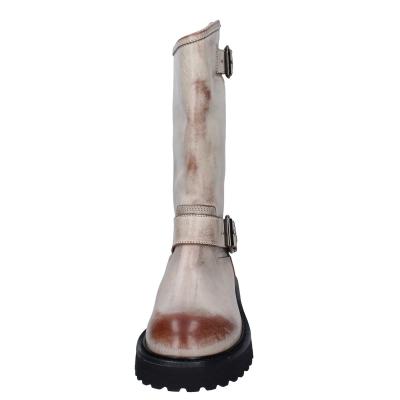 scarpe donna MOMA stivali marrone pelle beige 1DW340 VINTAGE BD924 Promozione