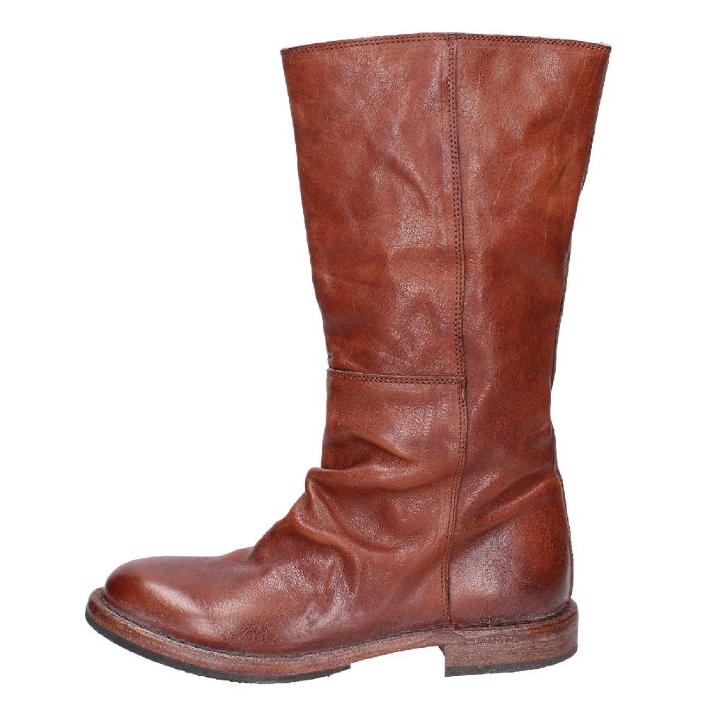 scarpe donna MOMA stivali marrone pelle 70304D VINTAGE EX489 Spedizione Gratuita