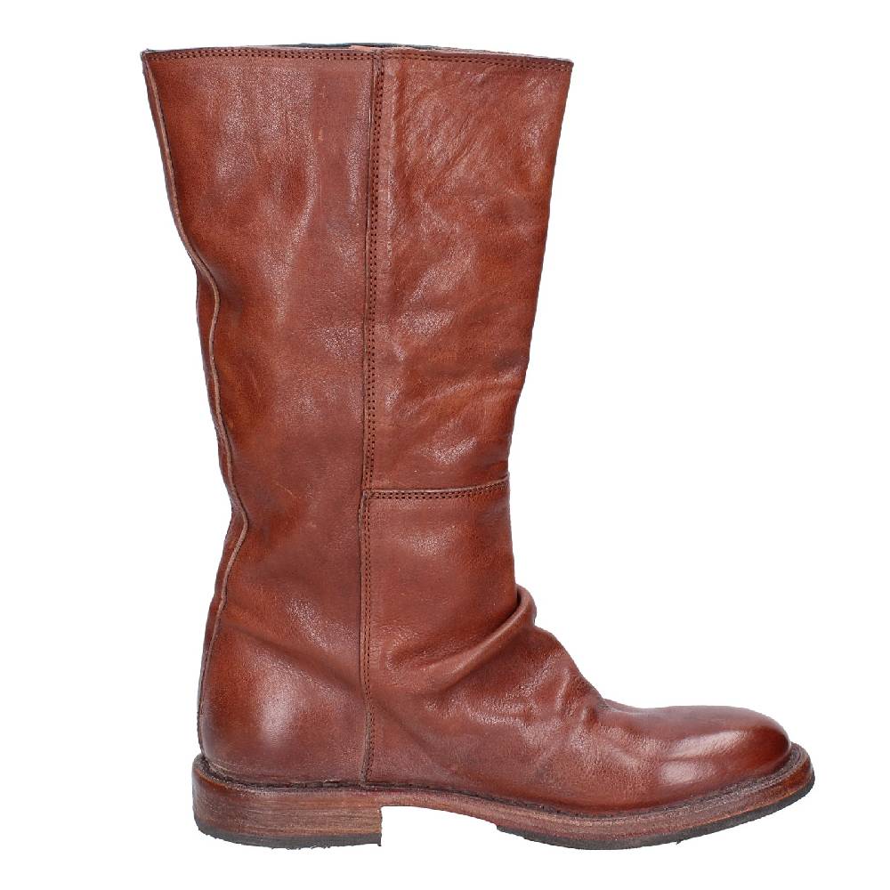scarpe donna MOMA stivali marrone pelle 70304D VINTAGE EX489 Spedizione Gratuita