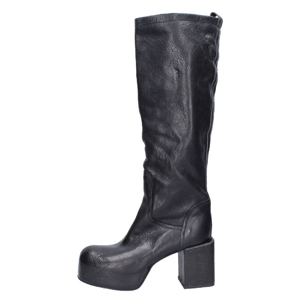 scarpe donna MOMA stivali nero pelle 87305D VINTAGE EX512 Qualità Garantita