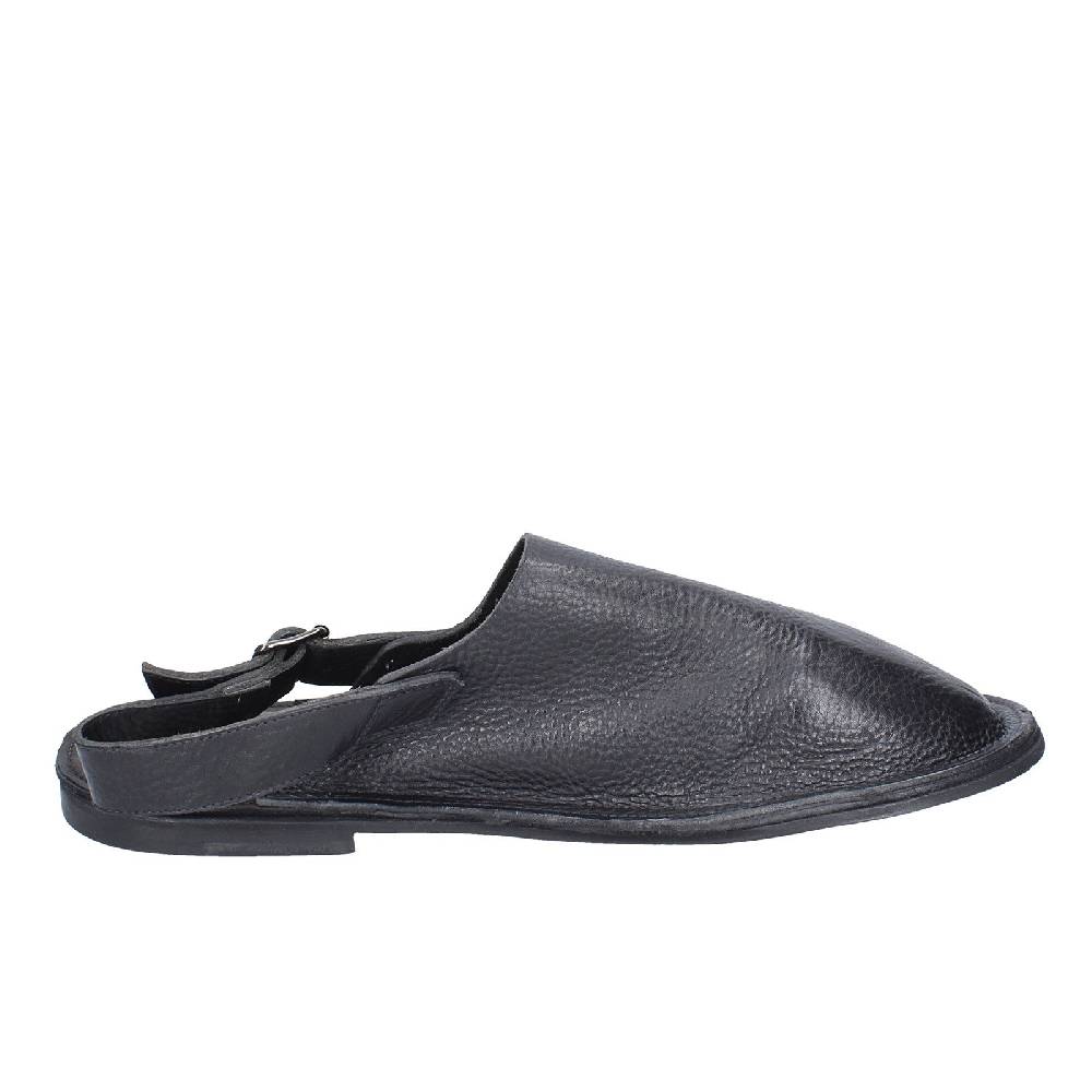 scarpe uomo MOMA sandali nero pelle 20401G VINTAGE EX392 Prezzo Ridotto