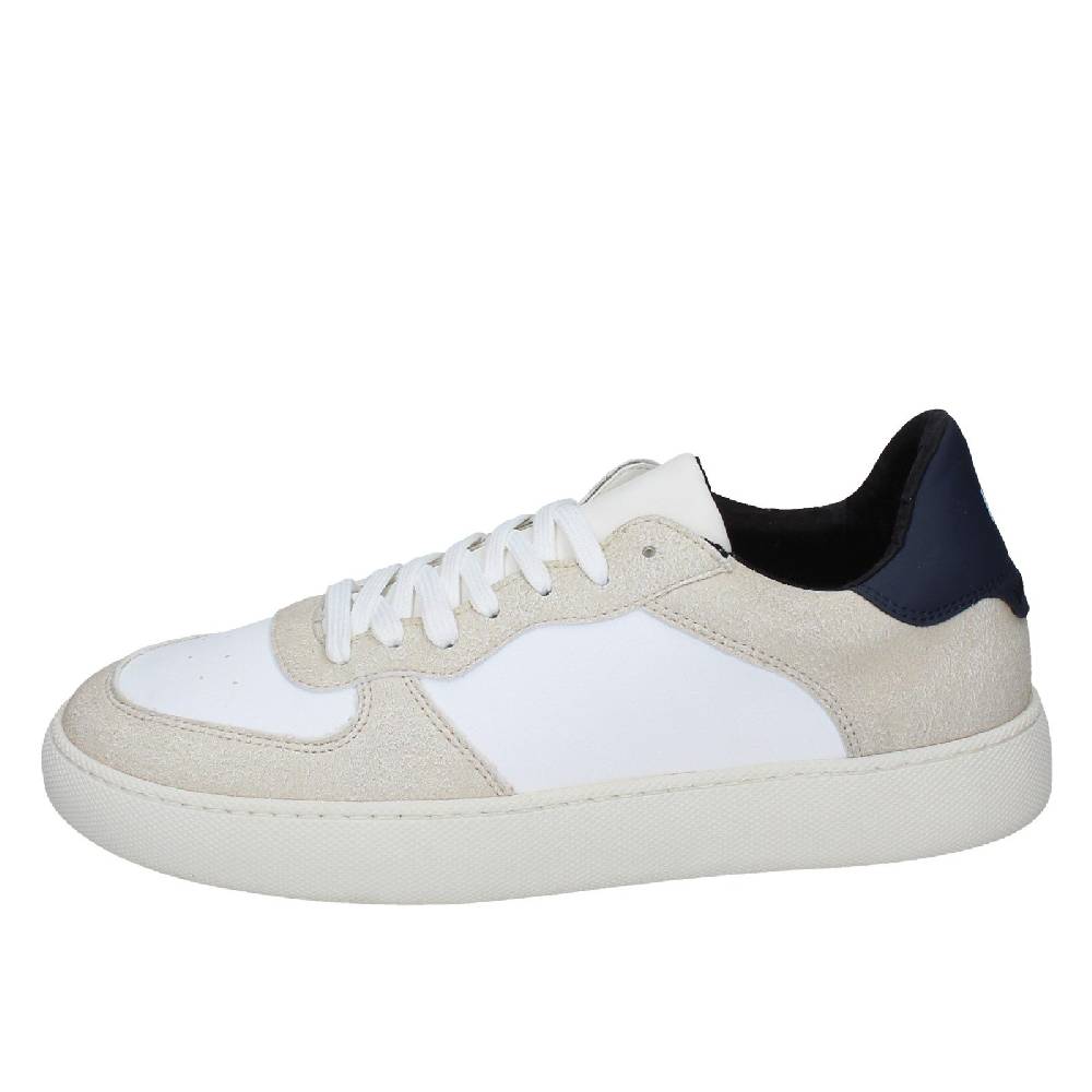 scarpe uomo NIRA RUBENS sandali bianco pelle beige camoscio EX195 Sottocosto