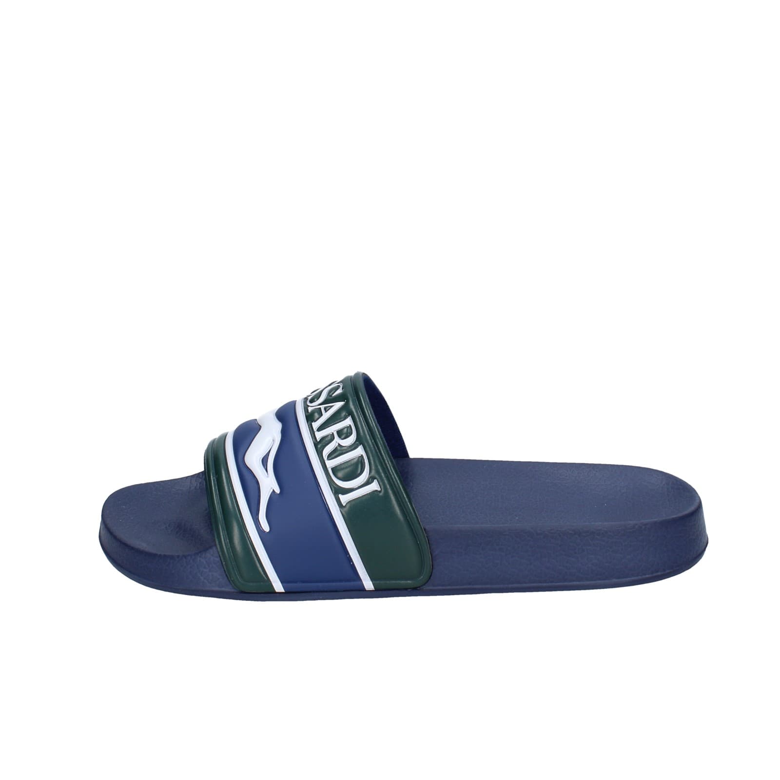 scarpe uomo TRUSSARDI sandali blu plastica verde EY246 Convenienza