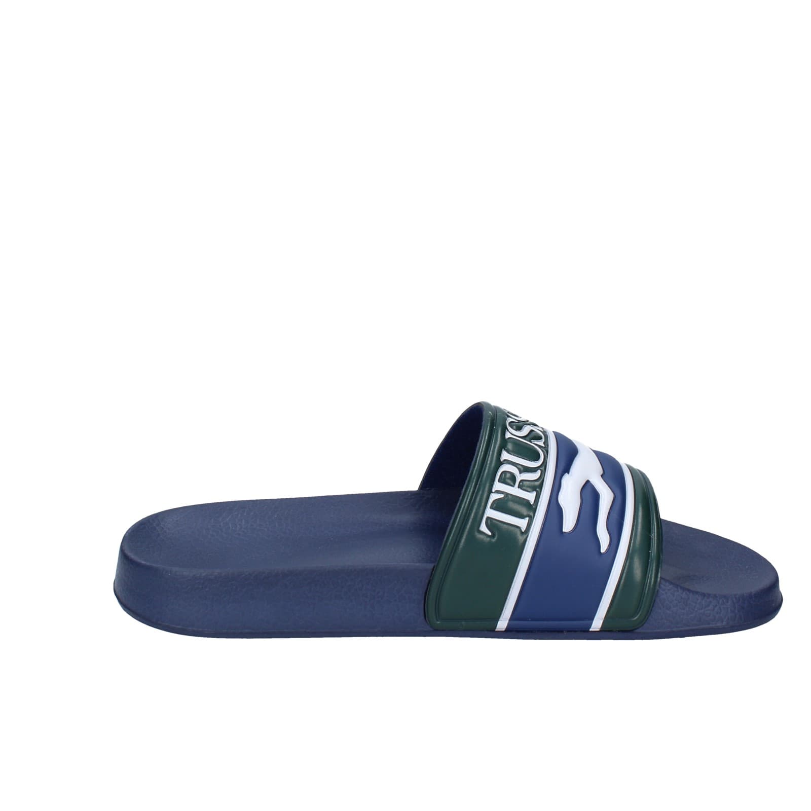 scarpe uomo TRUSSARDI sandali blu plastica verde EY246 Convenienza