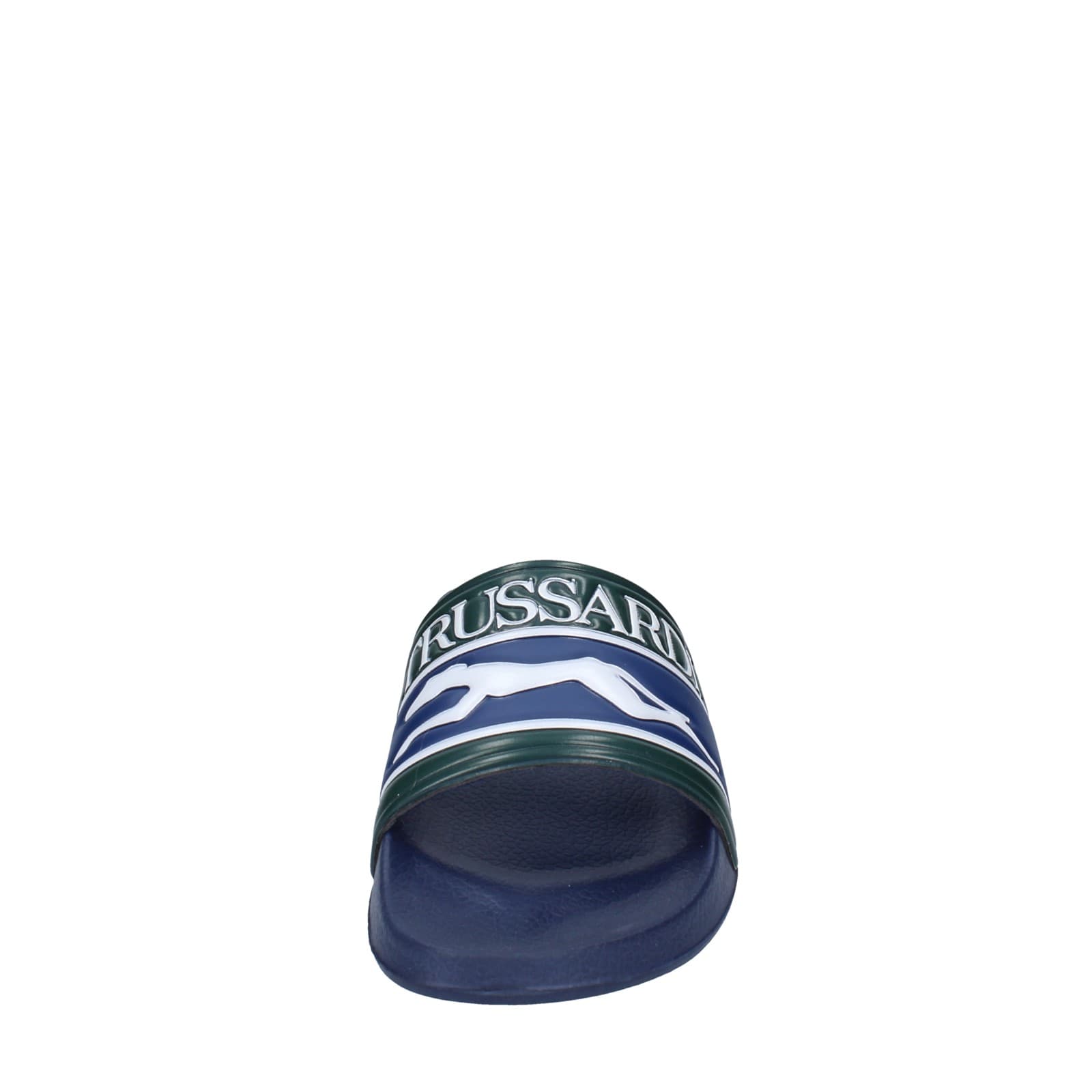 scarpe uomo TRUSSARDI sandali blu plastica verde EY246 Convenienza