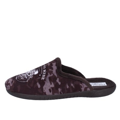 scarpe uomo PREGUNTA pantofole sandali marrone tessuto BX441 Sconto