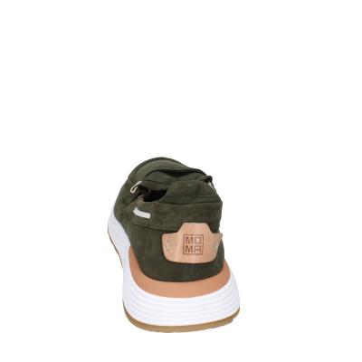 scarpe uomo MOMA mocassini verde camoscio 4FS413-CRPL BC87 Economico
