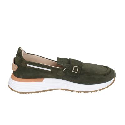 scarpe uomo MOMA mocassini verde camoscio 4FS413-CRPL BC87 Economico