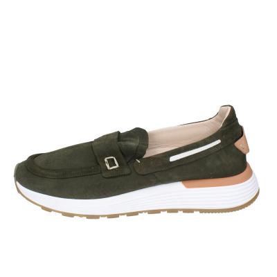 scarpe uomo MOMA mocassini verde camoscio 4FS413-CRPL BC87 Economico