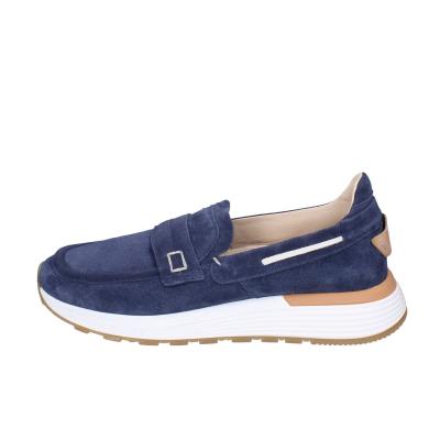 scarpe uomo MOMA mocassini blu camoscio 4FS413-CRPG BC818 In Vendita