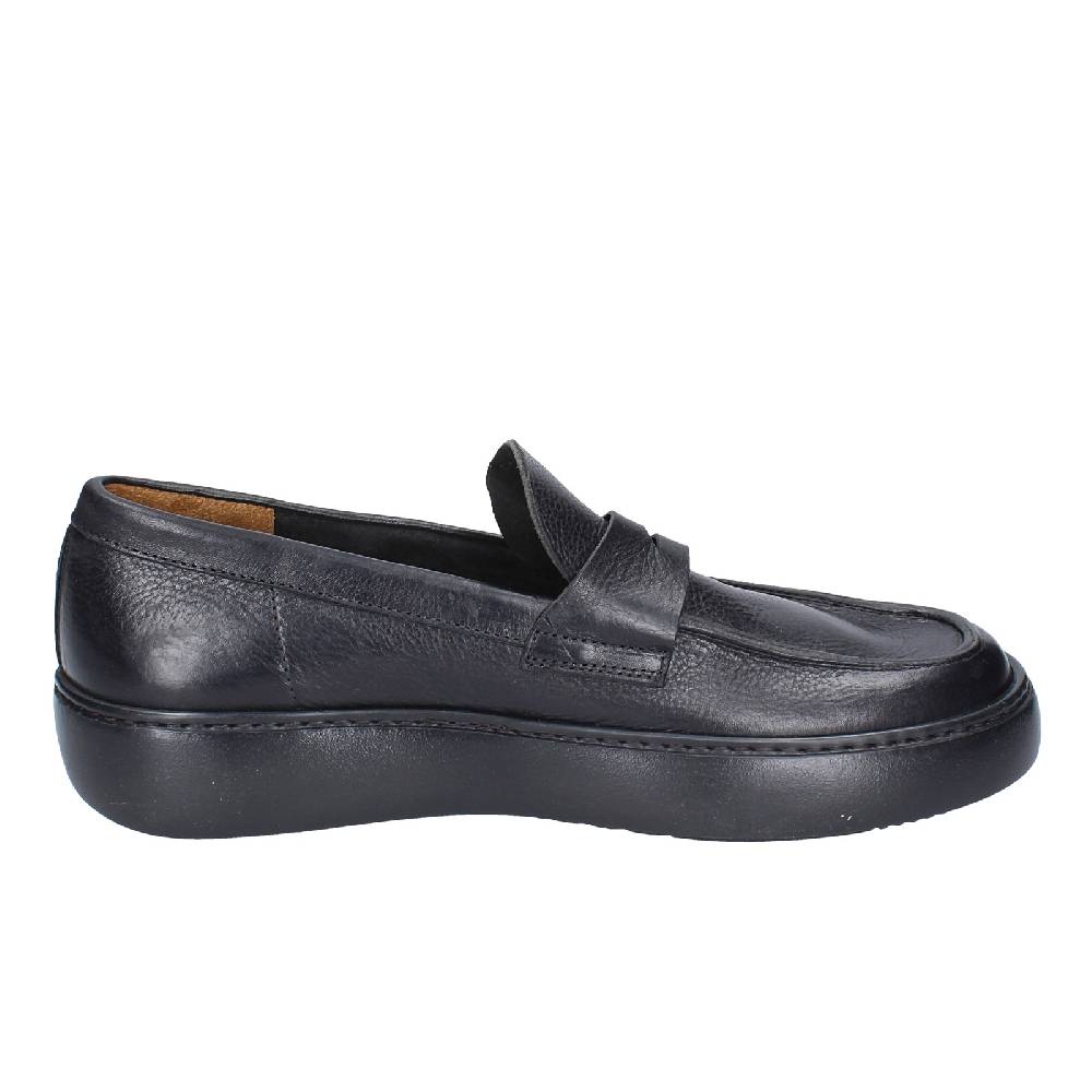 scarpe uomo MOMA mocassini nero pelle 11402E VINTAGE EX385 Offerte