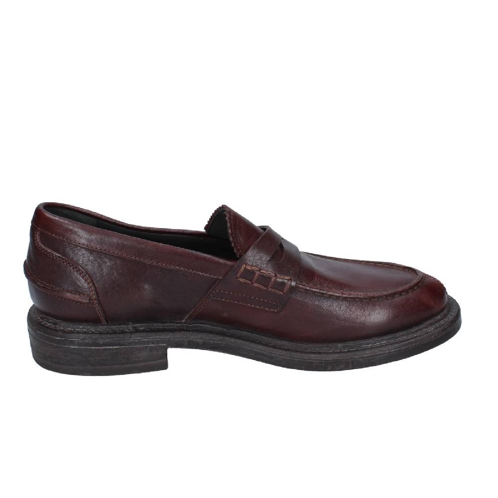 scarpe uomo MOMA mocassini marrone pelle 65305E EY516 Hotsell