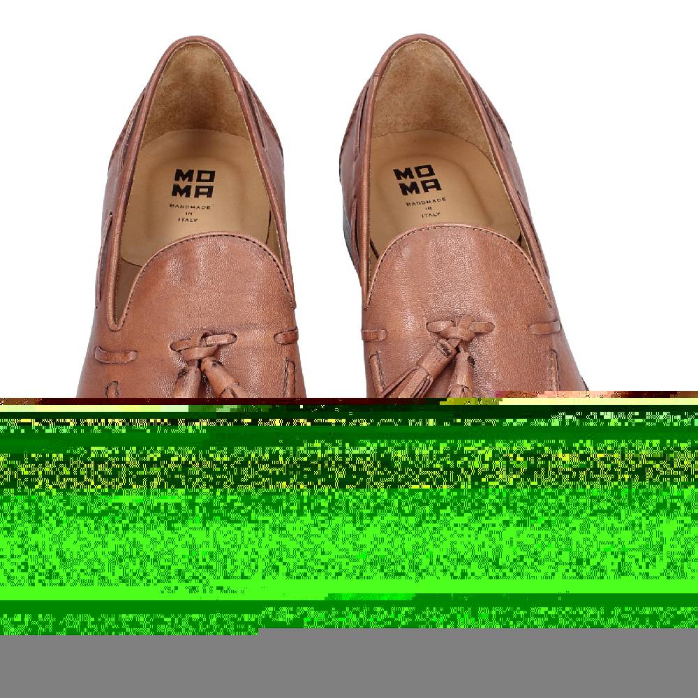 scarpe uomo MOMA mocassini marrone pelle 2FS410 VINTAGE EX375 Vendita Calda