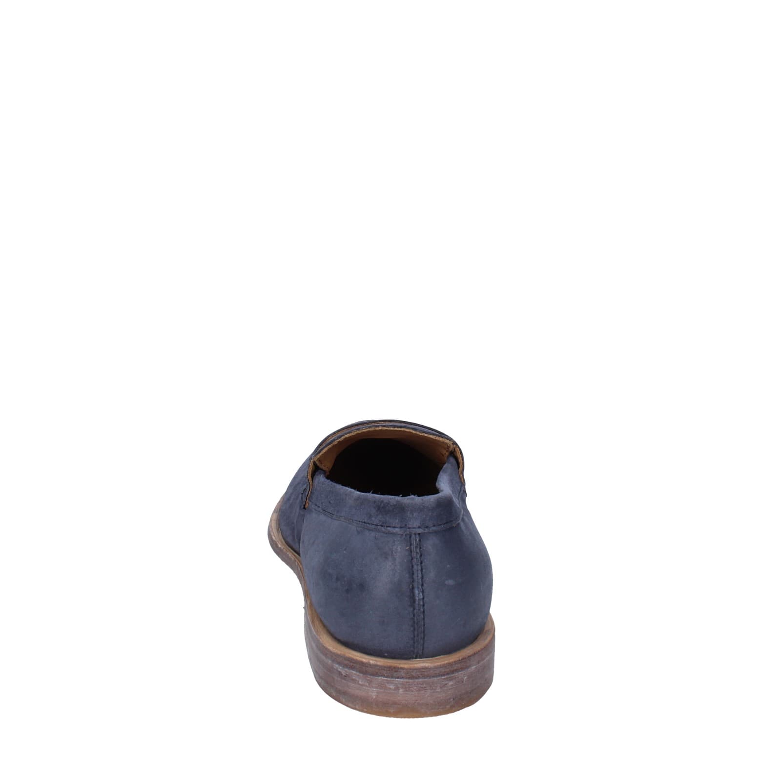 scarpe uomo MOMA mocassini blu camoscio 2E5449-OW EY425 Vendita Economica