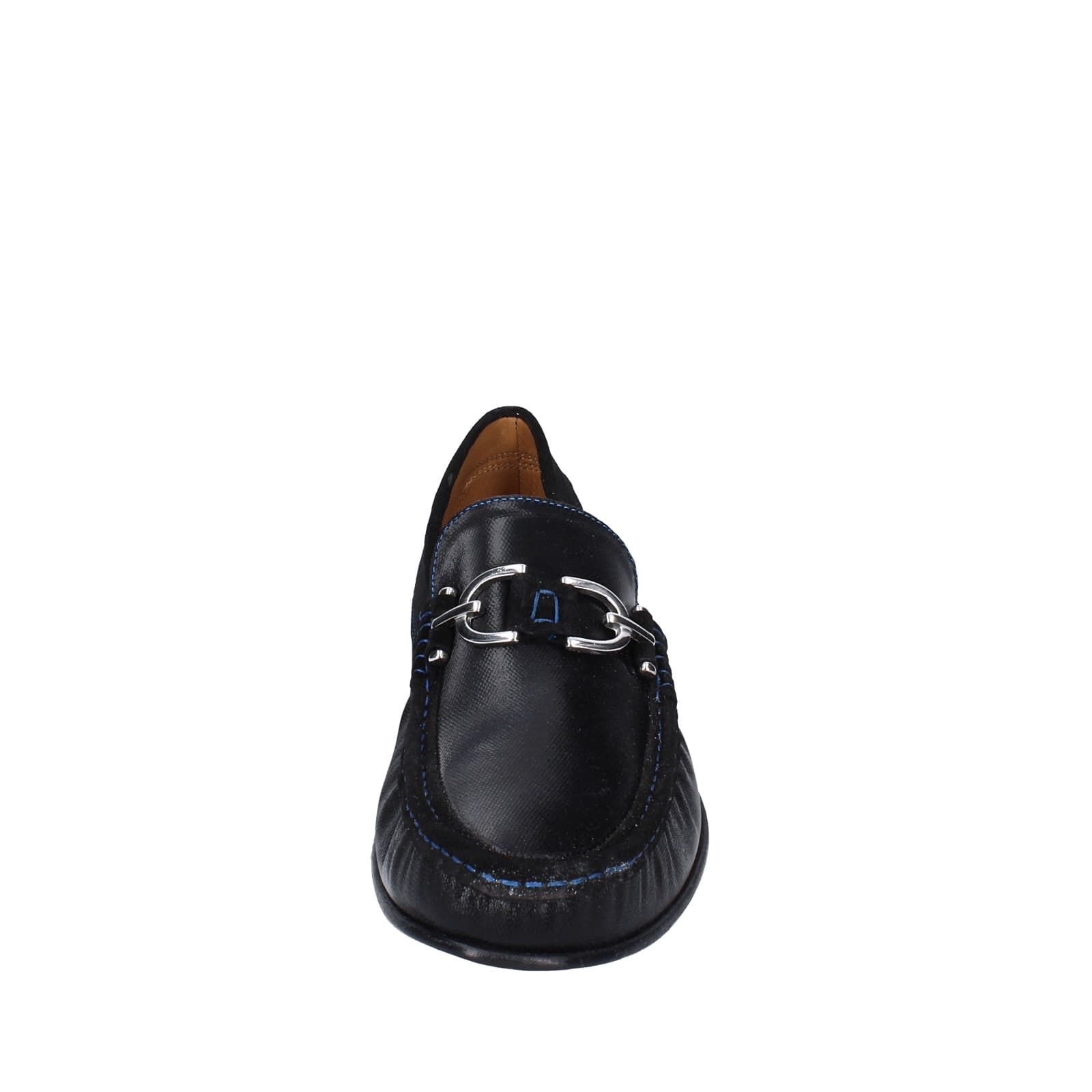 scarpe uomo DONALD PLINER mocassini nero pelle lucida camoscio EY136 Saldi Di Fabbrica