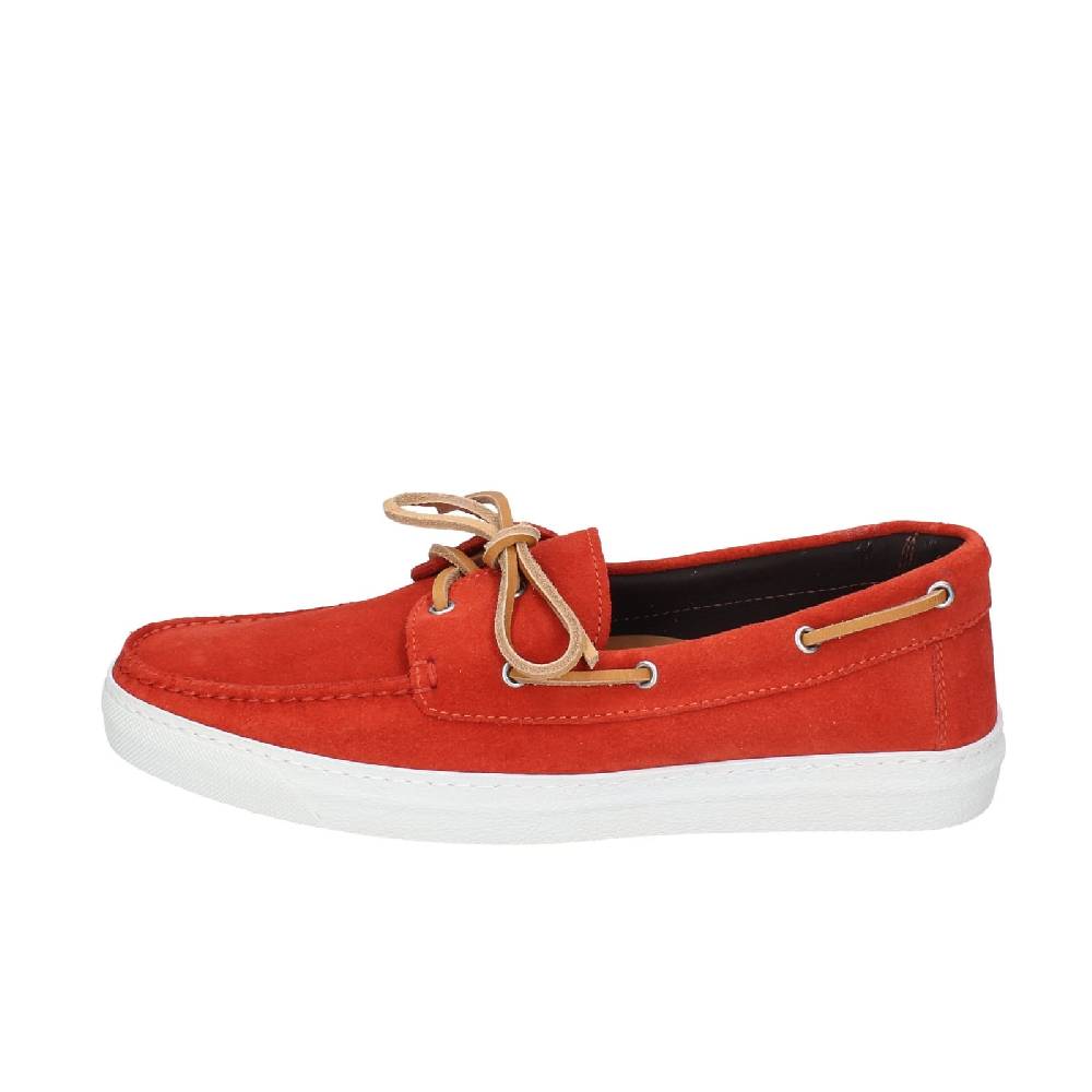 scarpe uomo RALPH LAUREN mocassini rosso camoscio celeste EY147 I Più Venduti