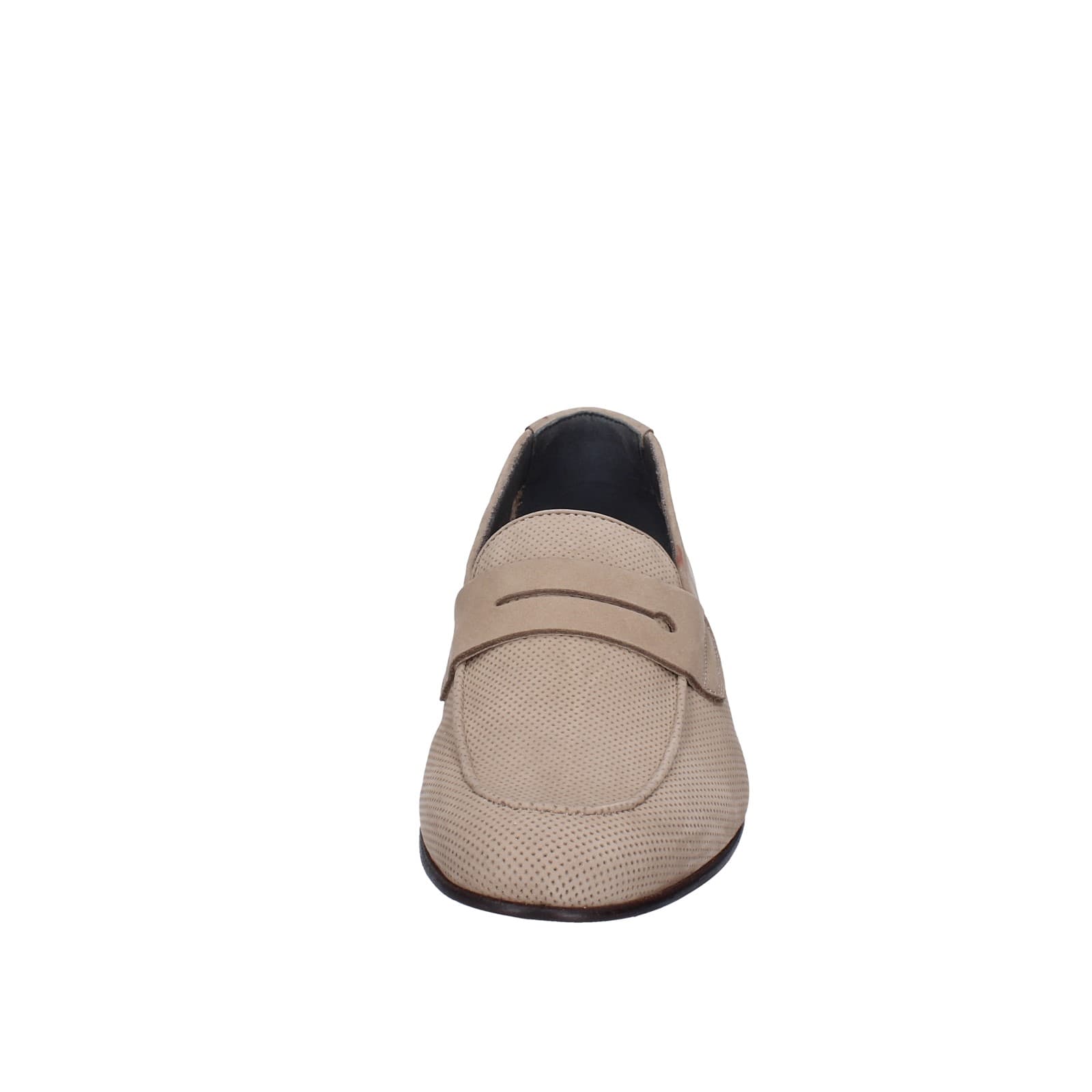 scarpe uomo POLLINI mocassini marrone pelle scamosciata EY33 Negozio