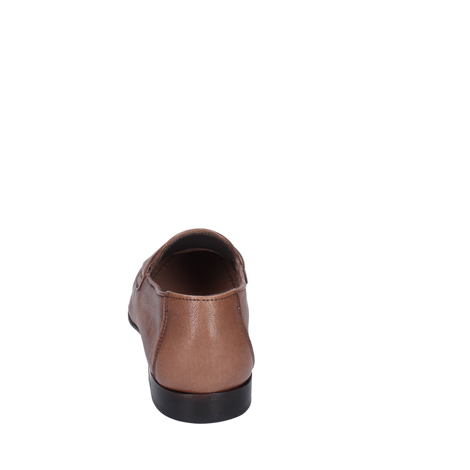 scarpe uomo POLLINI mocassini marrone pelle EY34 Nuova