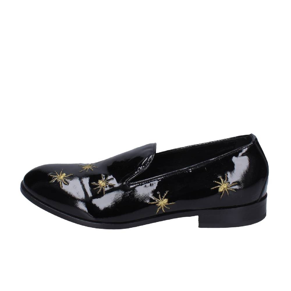 scarpe uomo EVEET mocassini nero vernice EZ169 2025