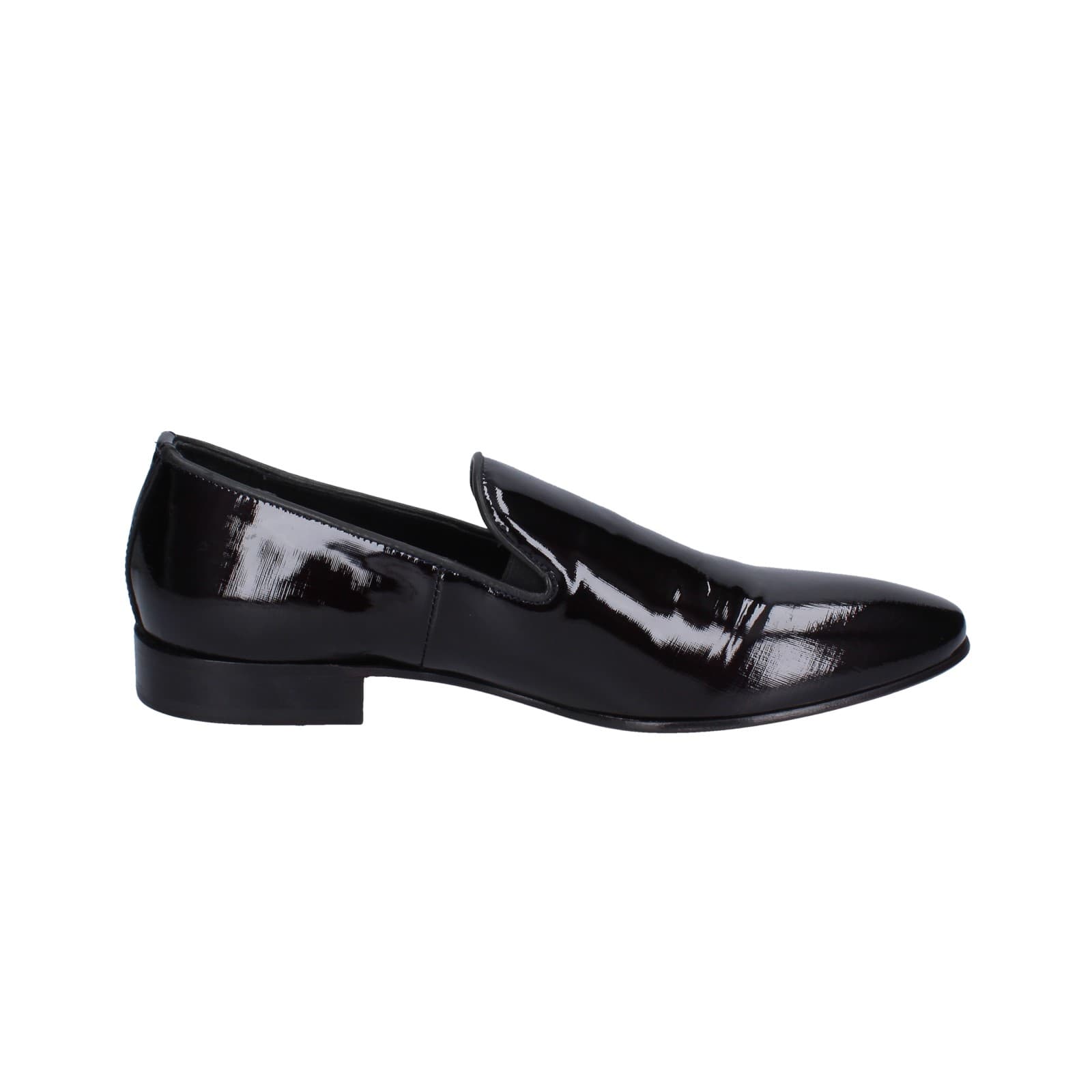 scarpe uomo EVEET mocassini nero vernice EZ238 2025