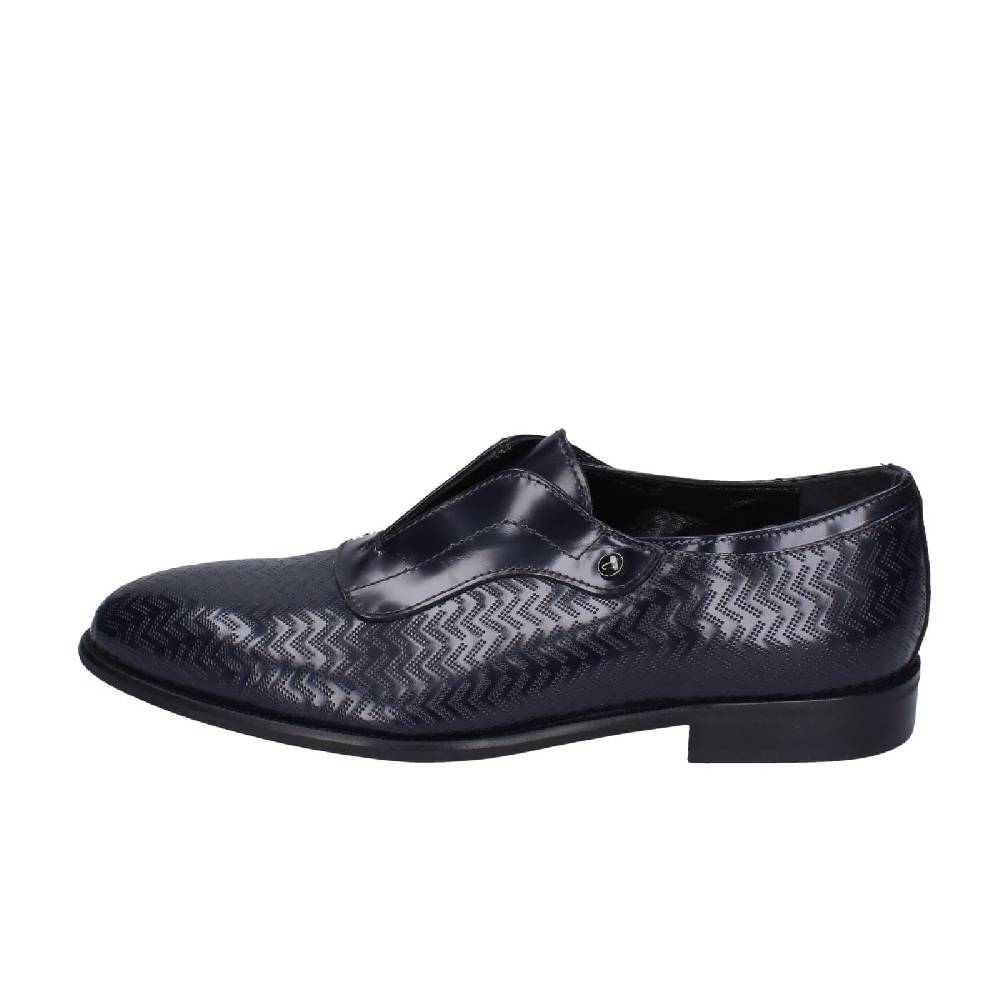scarpe uomo EVEET mocassini blu pelle lucida EZ253 In Linea
