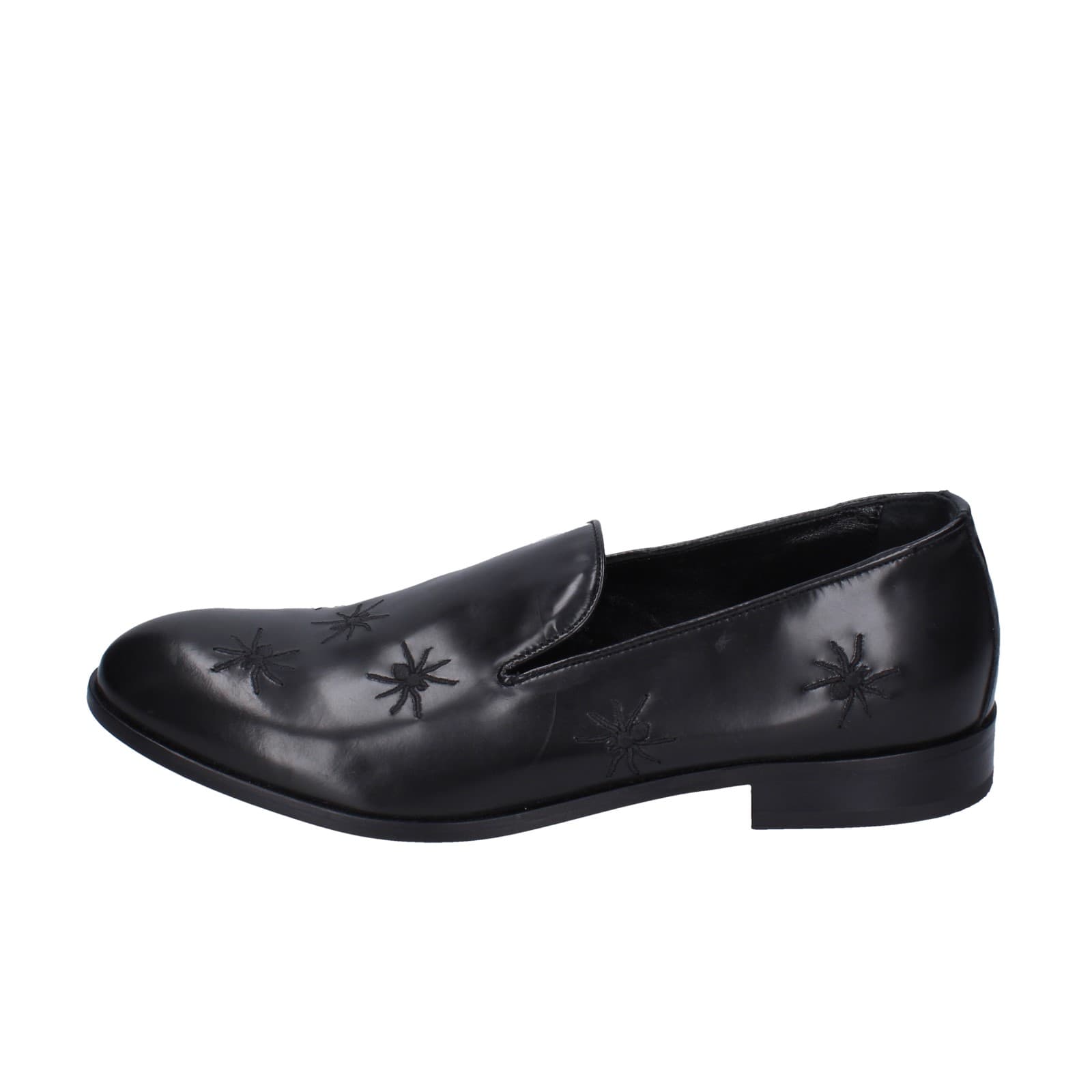 scarpe uomo EVEET mocassini nero pelle EZ231 Pezzi Unici