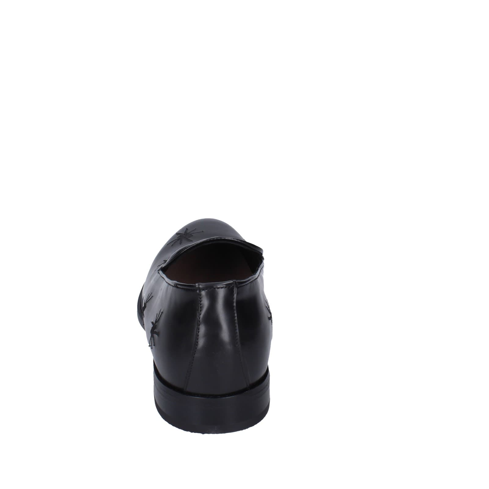 scarpe uomo EVEET mocassini nero pelle EZ231 Pezzi Unici