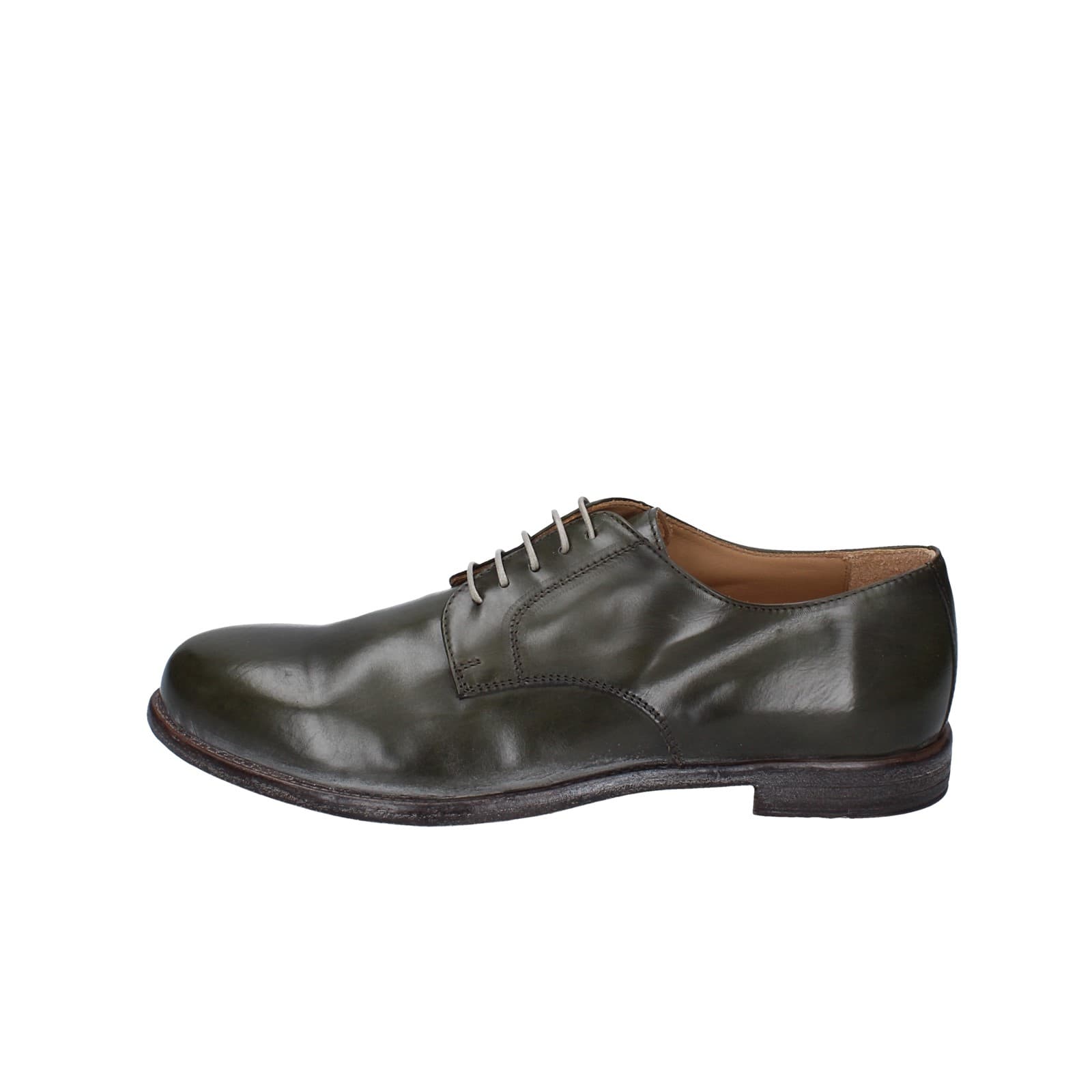 scarpe uomo MOMA classiche verde pelle 2AS433-MU EY448 Qualità Garantita