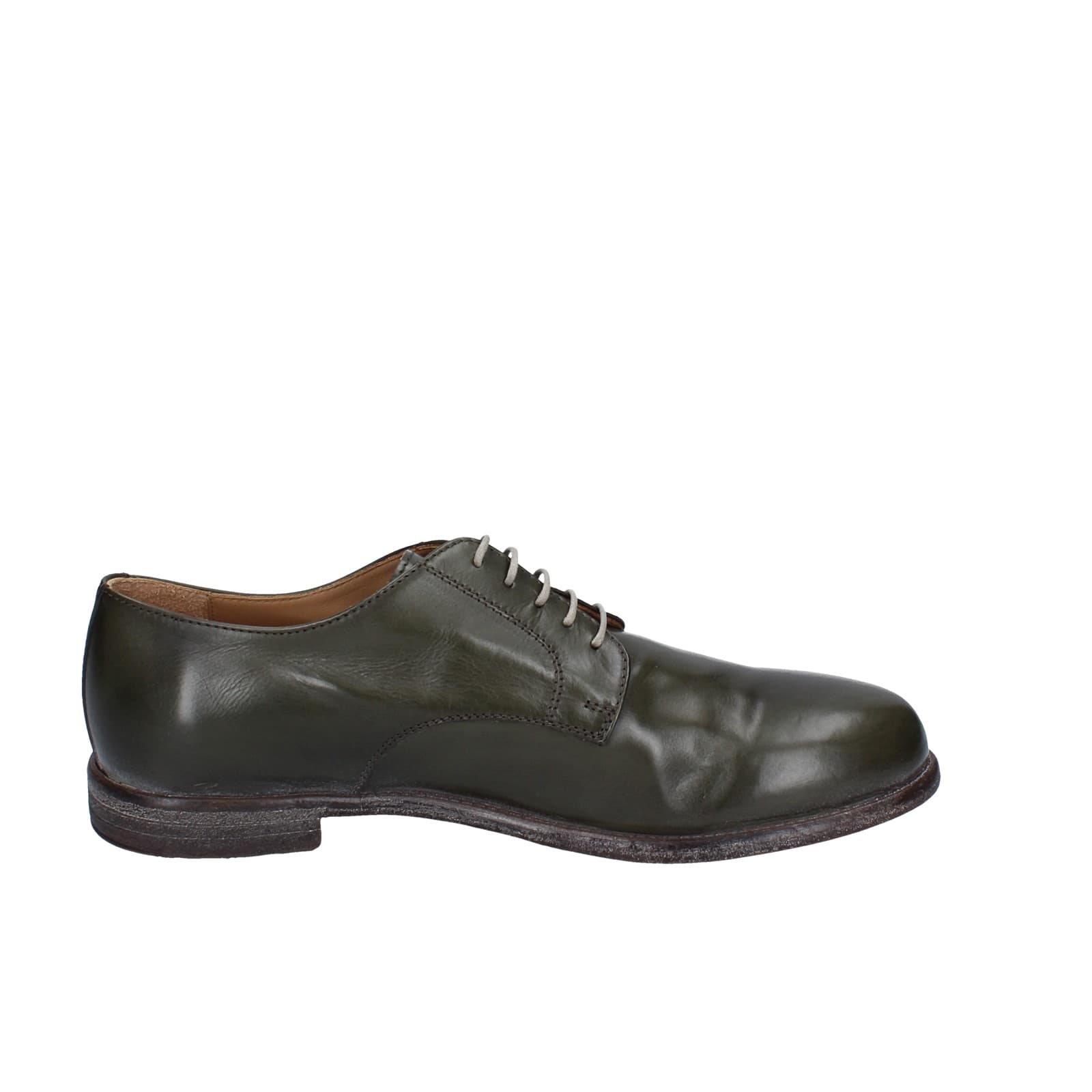 scarpe uomo MOMA classiche verde pelle 2AS433-MU EY448 Qualità Garantita