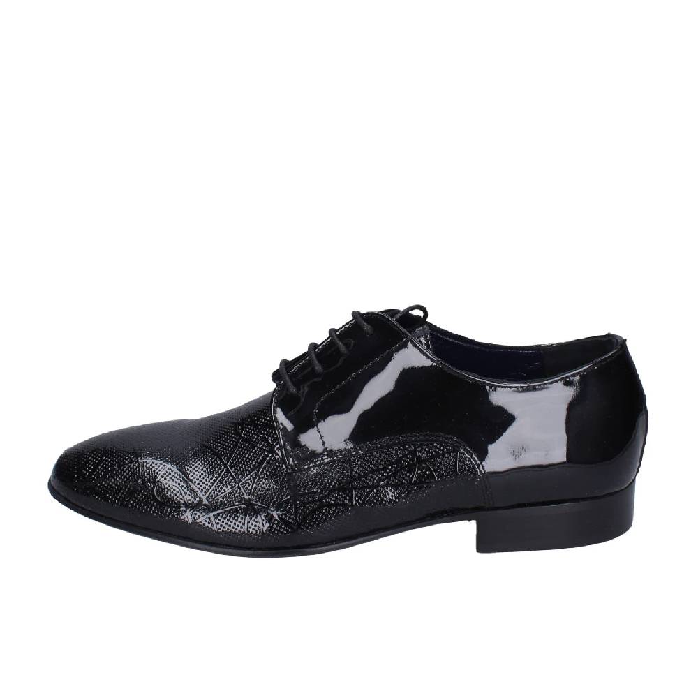 scarpe uomo EVEET classiche nero vernice EZ118 Fino Al -60%
