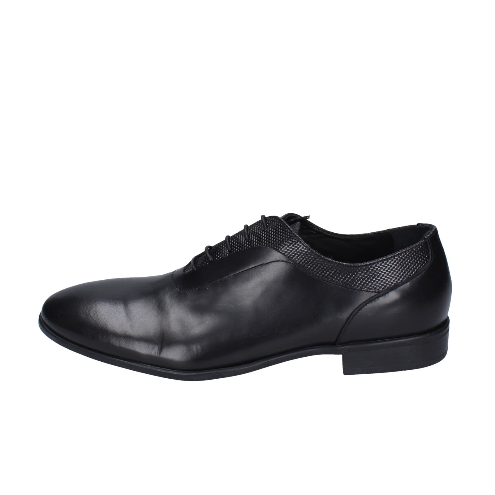 scarpe uomo EVEET classiche nero pelle EZ92 Sottocosto