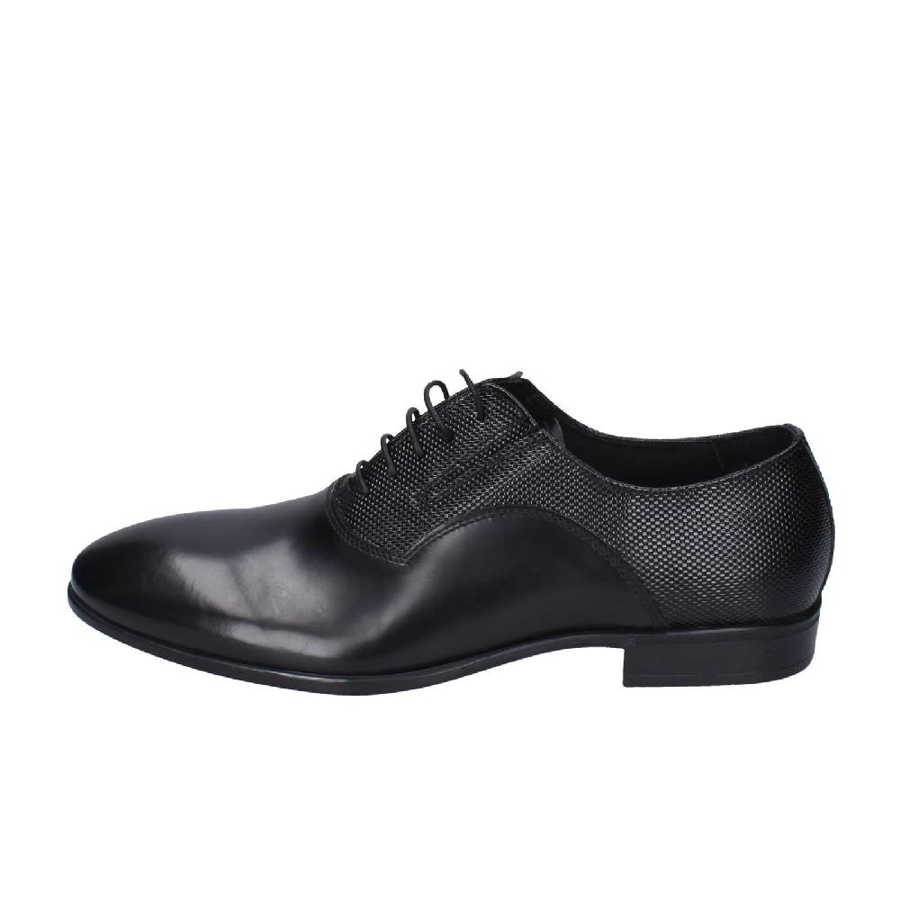 scarpe uomo EVEET classiche nero pelle EZ98 Offerta
