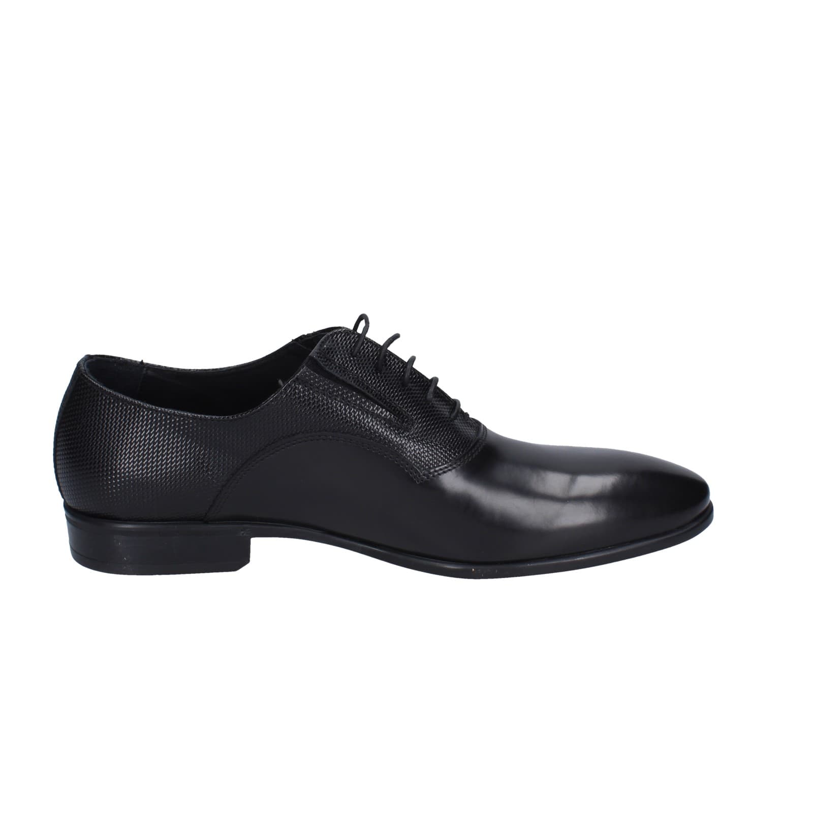 scarpe uomo EVEET classiche nero pelle EZ98 Offerta