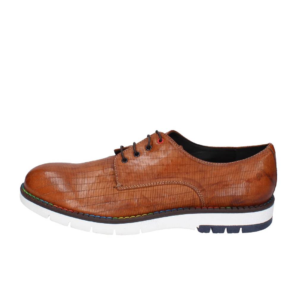 scarpe uomo EVEET classiche marrone pelle EZ147 Online