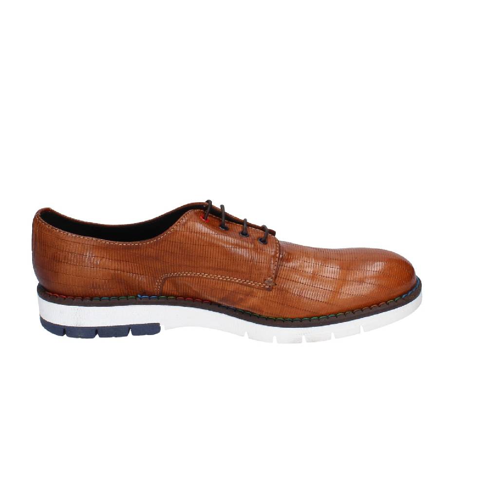 scarpe uomo EVEET classiche marrone pelle EZ147 Online