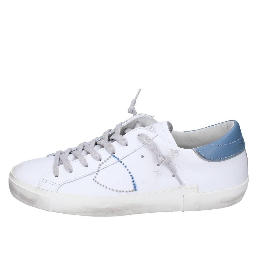 scarpe uomo PHILIPPE MODEL sneakers bianco pelle VINTAGE EX356 In Vendita