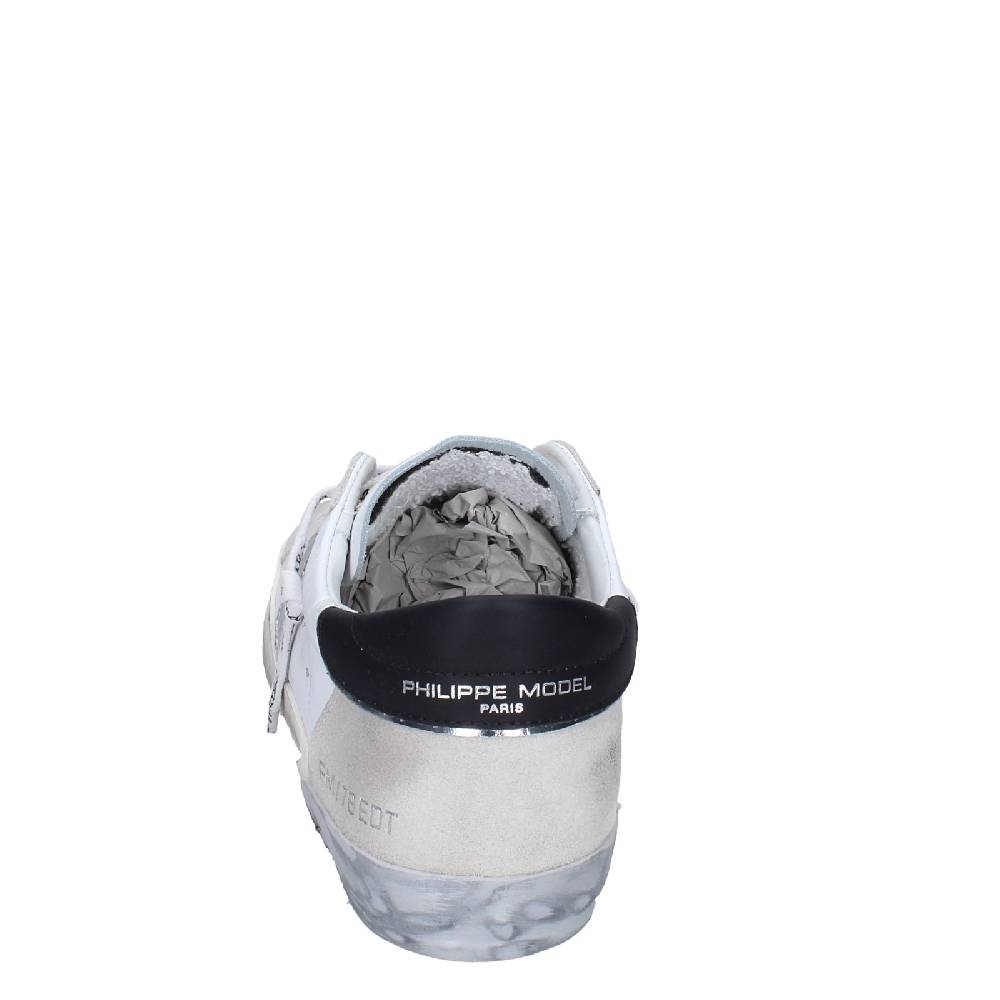 scarpe uomo PHILIPPE MODEL sneakers bianco pelle camoscio EX564 Offerte