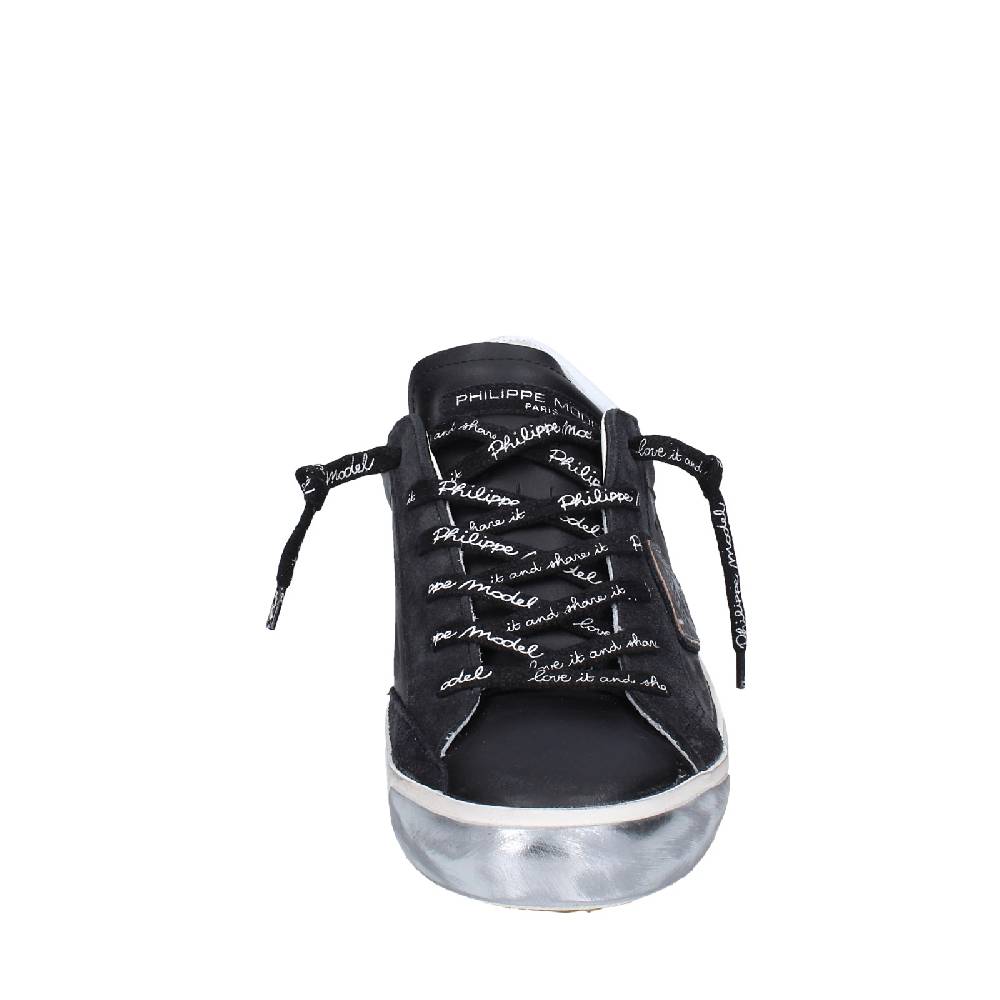 scarpe uomo PHILIPPE MODEL sneakers nero pelle camoscio EX563 Hotsell