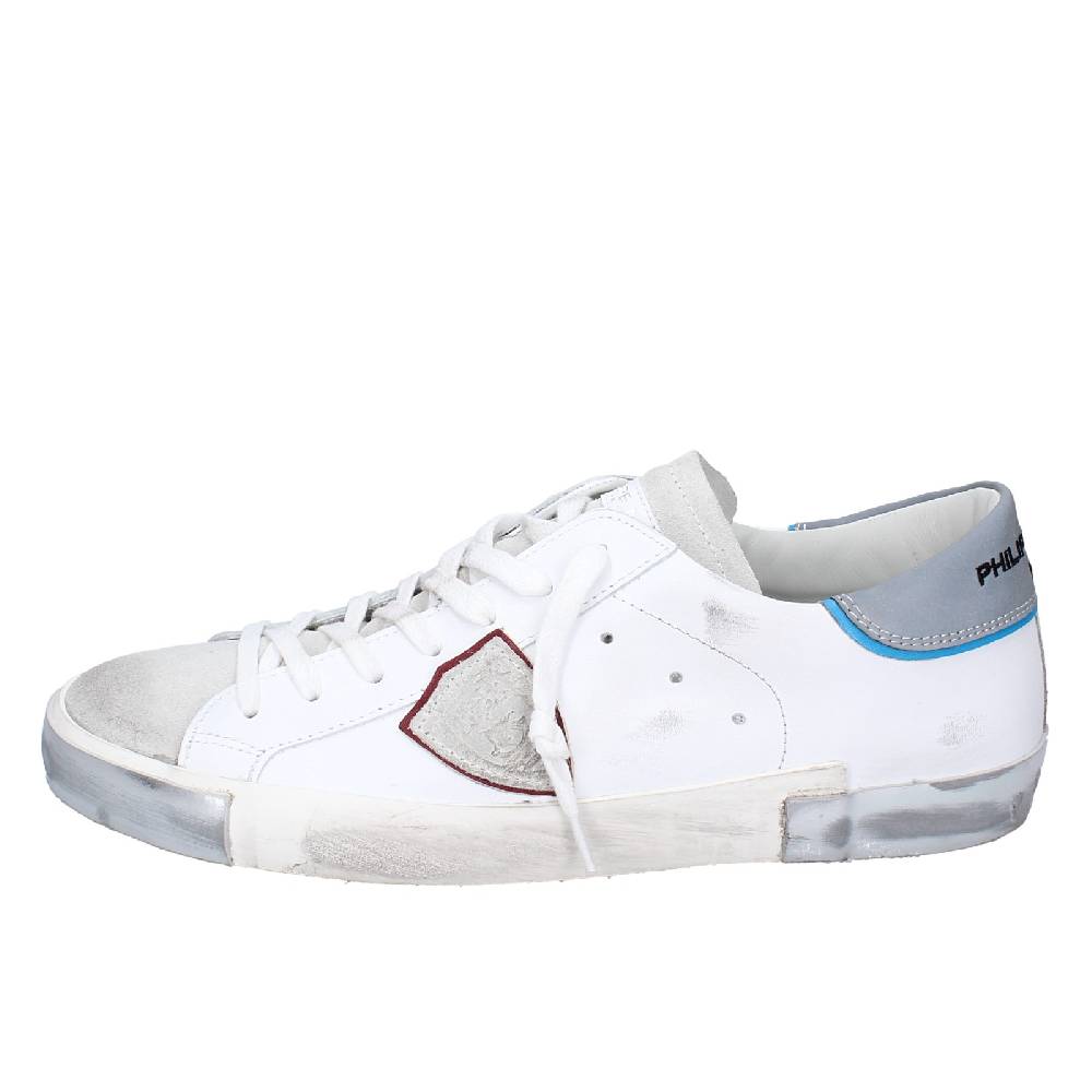 scarpe uomo PHILIPPE MODEL sneakers bianco pelle VINTAGE EX342 Nuova