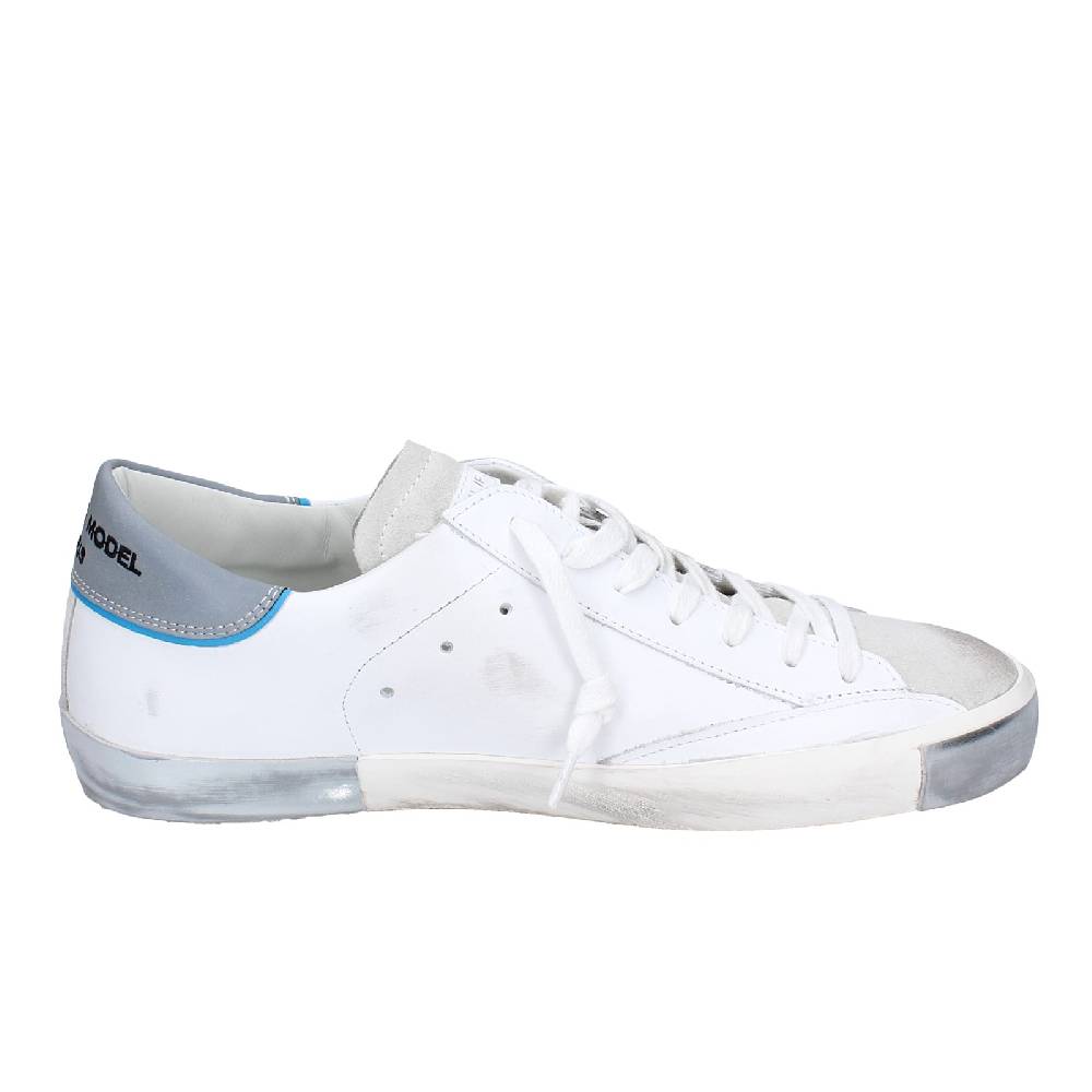 scarpe uomo PHILIPPE MODEL sneakers bianco pelle VINTAGE EX342 Nuova