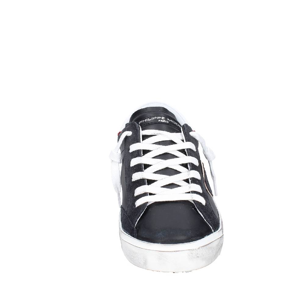 scarpe uomo PHILIPPE MODEL sneakers nero pelle VINTAGE EX338 Italia