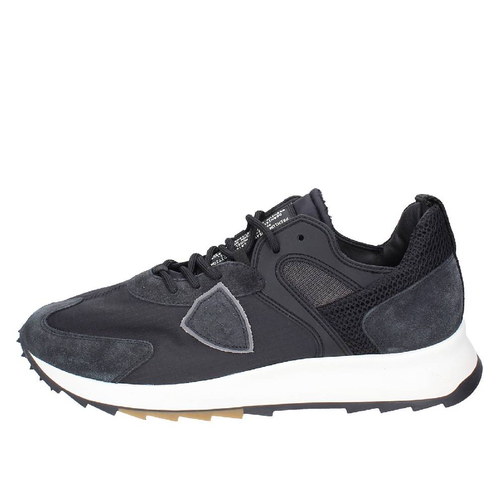 scarpe uomo PHILIPPE MODEL sneakers nero camoscio tessuto EX343 2025